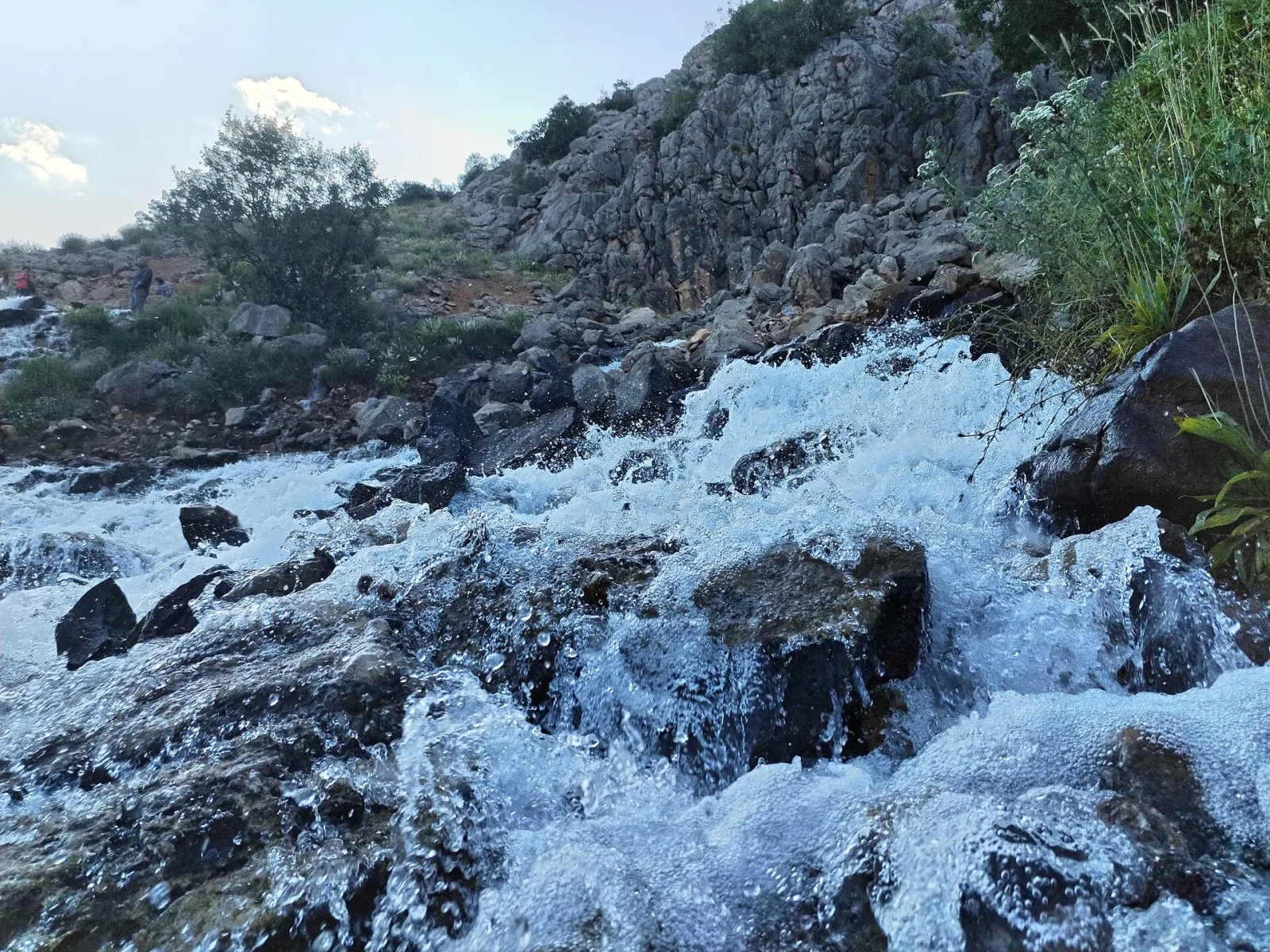 Munzur Gözeleri'nde kayaların arasından çıkan kaynak suları