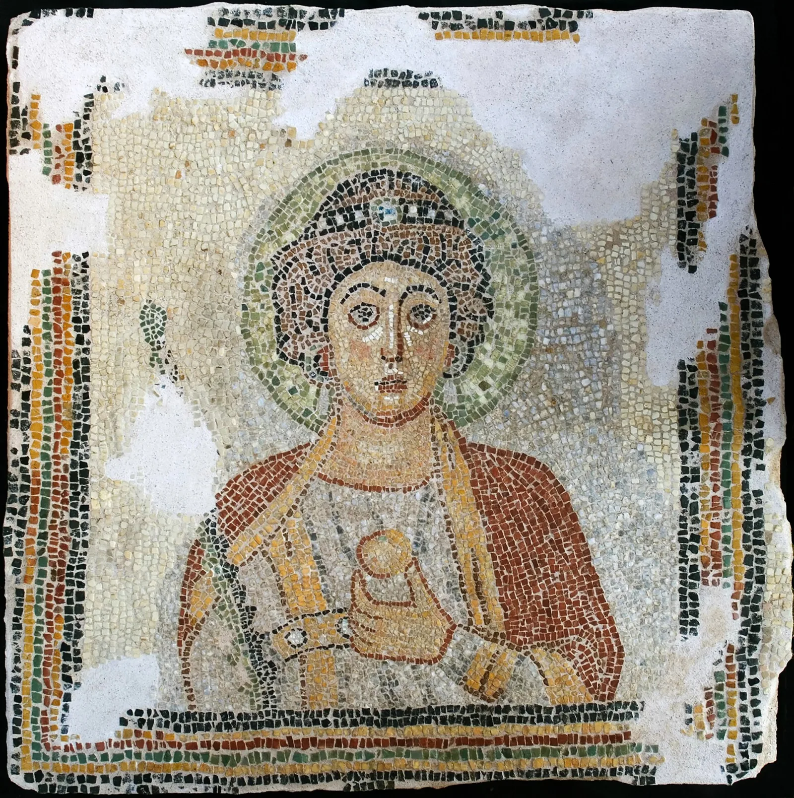 Pompeiopolis Zımbıllı Tepe'deki geç antik konuttan mozaik